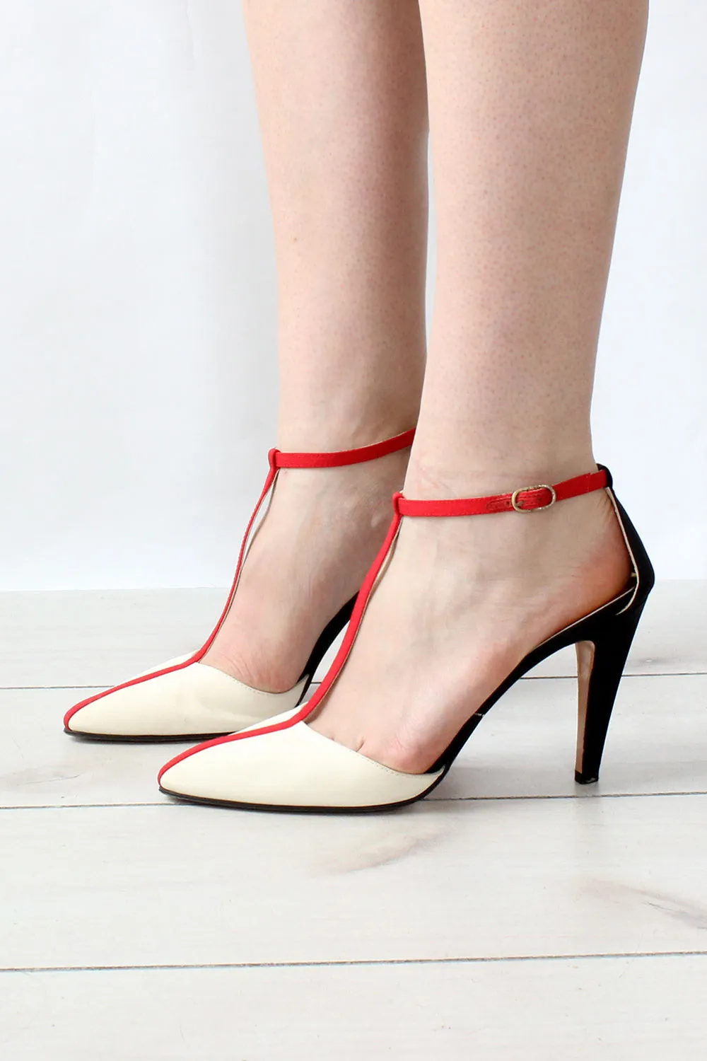 Anne Klein Tri-tone Heels 7 1/2