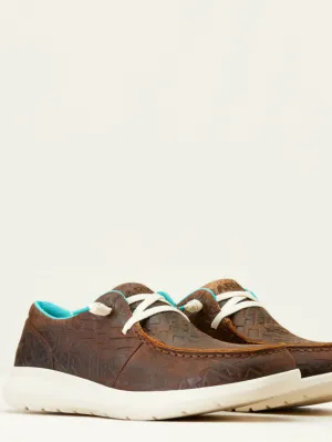 Ariat Hilo Loafers- Brown Blanket Emboss