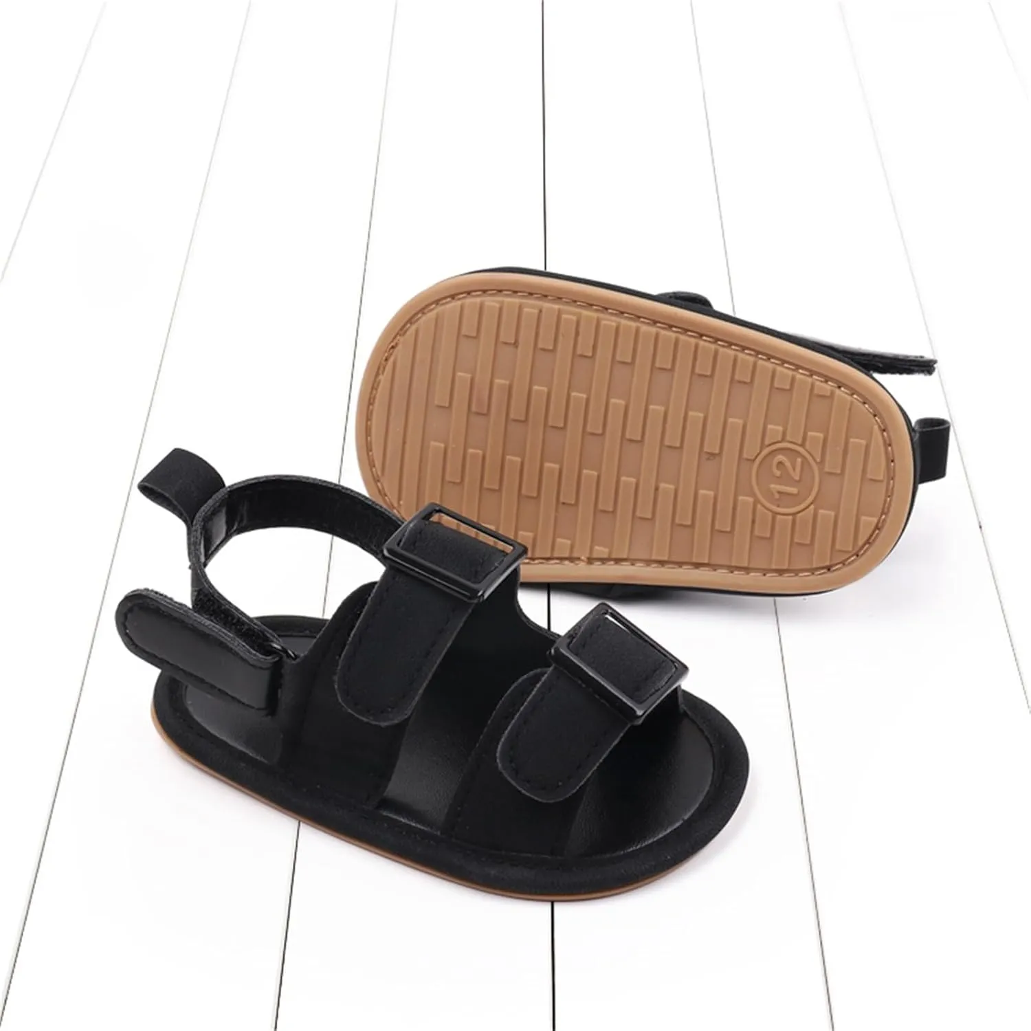 Baby Boys Girls Summer Sandals Open-Toe Infant Soft Rubber Sole Outdoor Shoes Toddler First Walking Boys Running Shoes