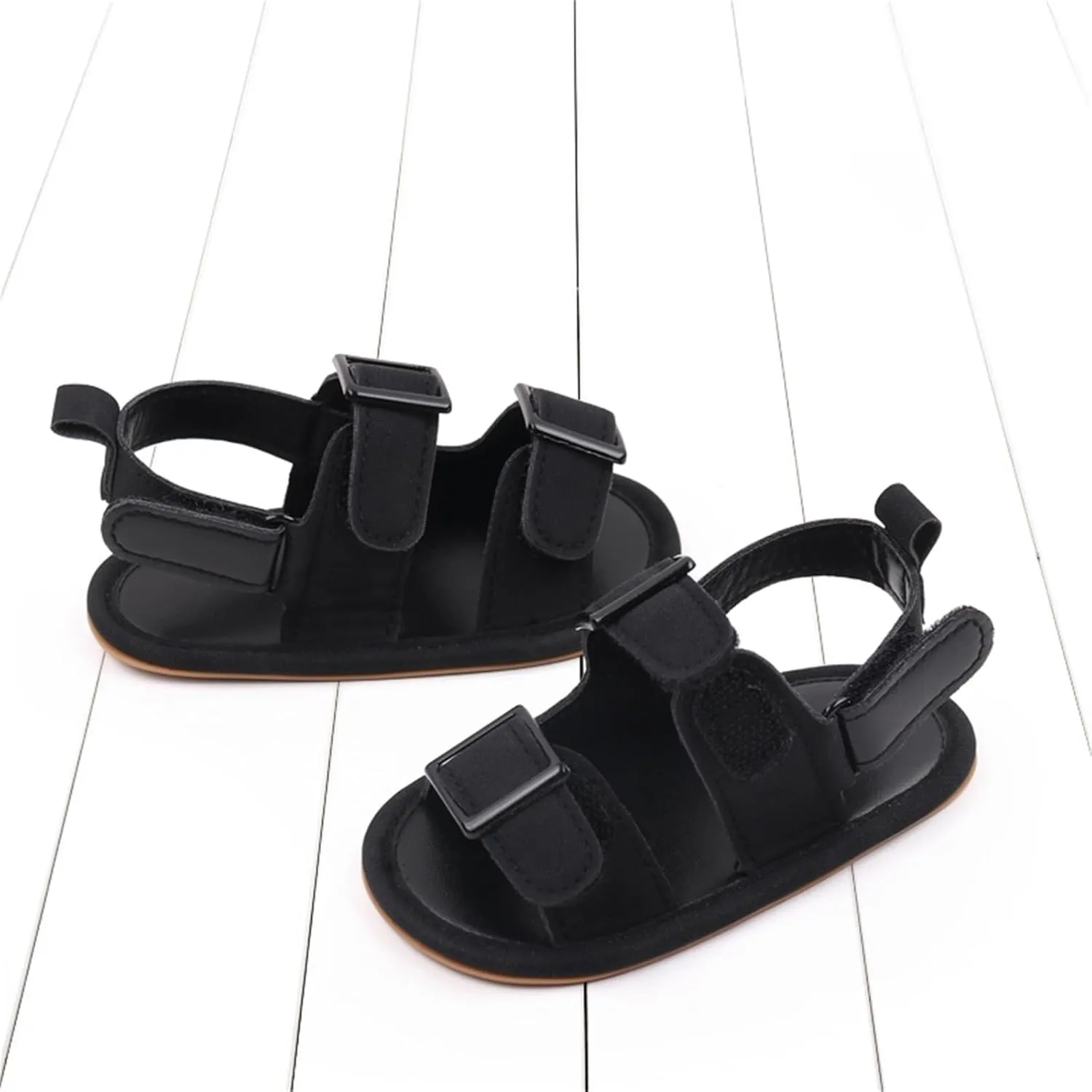 Baby Boys Girls Summer Sandals Open-Toe Infant Soft Rubber Sole Outdoor Shoes Toddler First Walking Boys Running Shoes