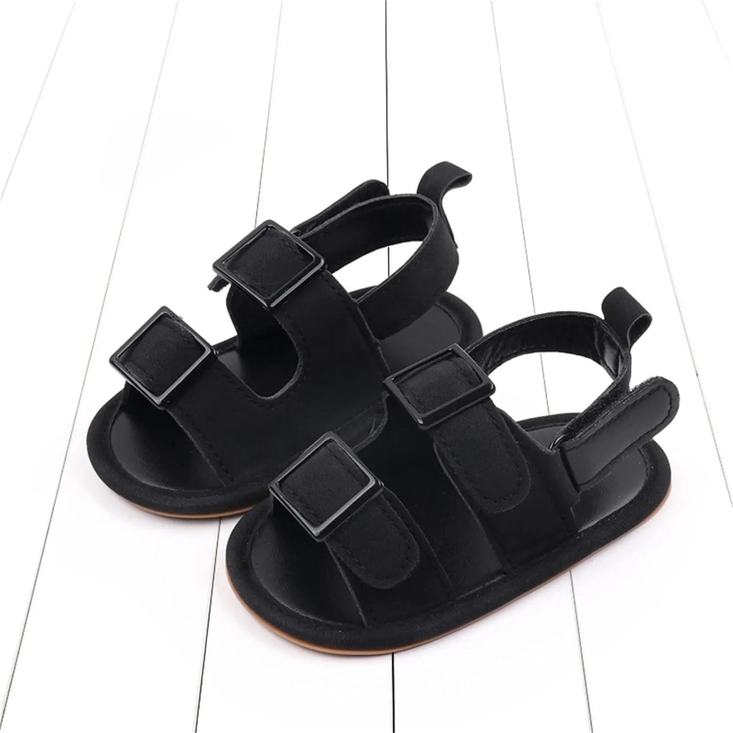 Baby Boys Girls Summer Sandals Open-Toe Infant Soft Rubber Sole Outdoor Shoes Toddler First Walking Boys Running Shoes
