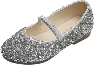 Baby Girl Shoes,1-12 Years Children Princess Girls Dance Leather Shoes Sequined Soft Bottom Baby Shoes Black Boots