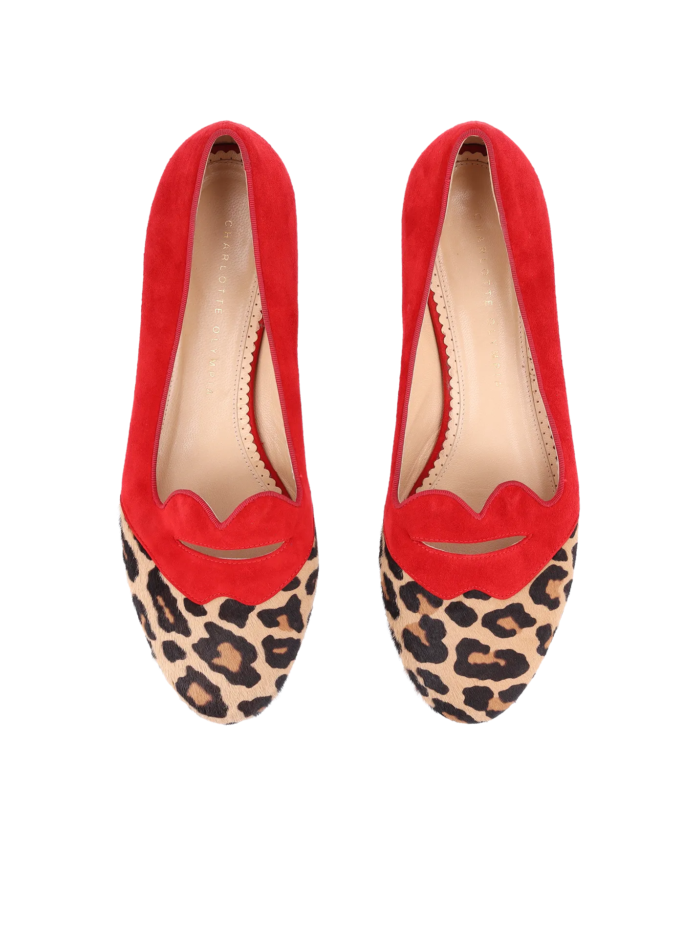 bisoux calf hair and suede loafers