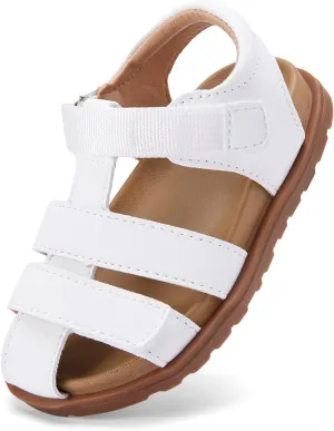 BMCiTYBM Toddler Boys Girls Sandals Open Toe Arch Support Slides Adjustable Straps Cork Footbed Slippers for Indoor Outdoor