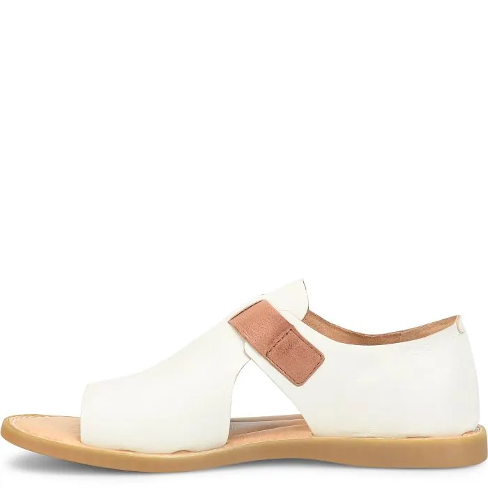 Born Women's White Ivory Luggage Combo Ivey Sandals BR0067281