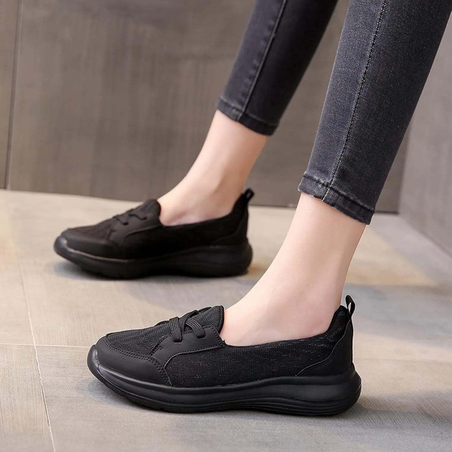 Cathalem Loafers for Women 2024, Orthopedic Breathable Slip on Arch Support Non-Slip Shoes Comfort Loafers Flats Wide Width