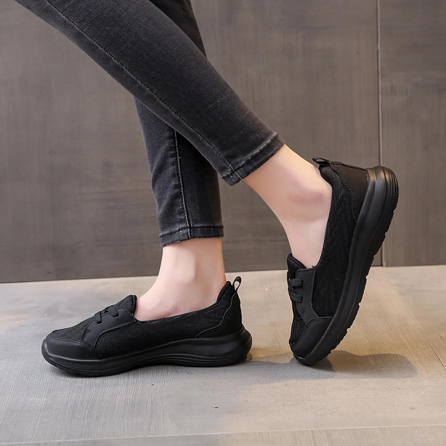 Cathalem Loafers for Women 2024, Orthopedic Breathable Slip on Arch Support Non-Slip Shoes Comfort Loafers Flats Wide Width