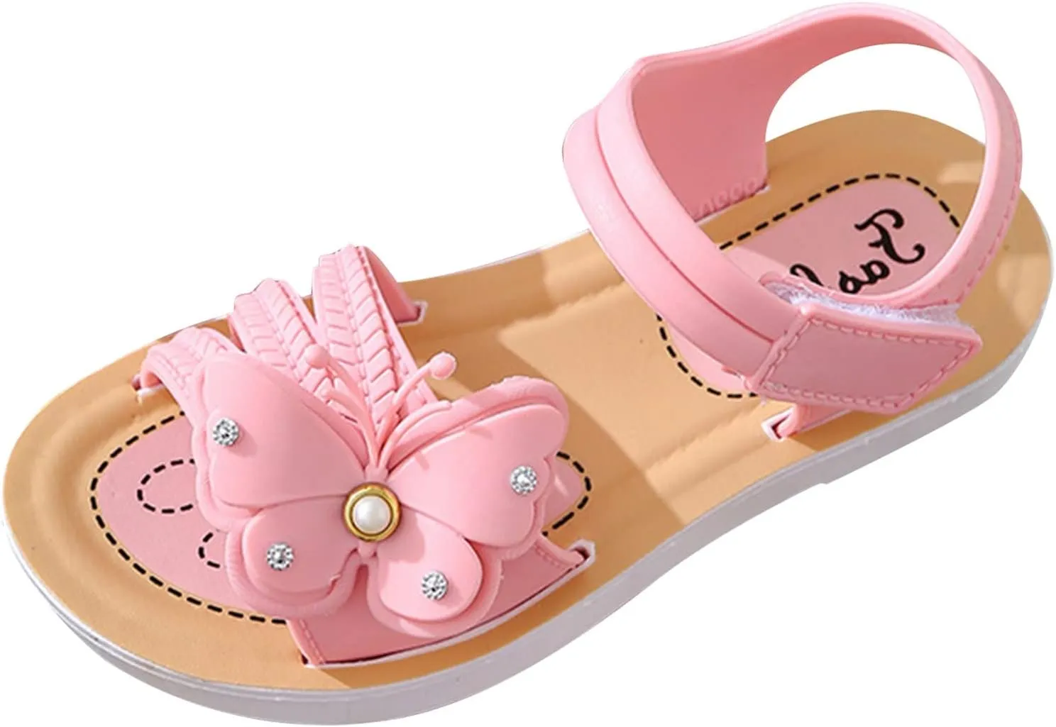 Children Girls Low Heel Dress Sandals Summer New Soft Sole Non Slip Comfortable Fashion Princess Shoes Bow Cute Summer Weeding Sandals