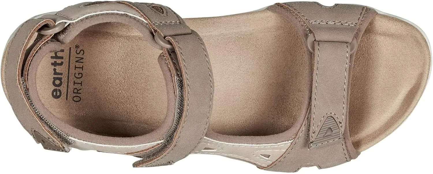 Earth Origins Womens Skylar Sandal I Slip Resistant, Suede Sandals for Everyday