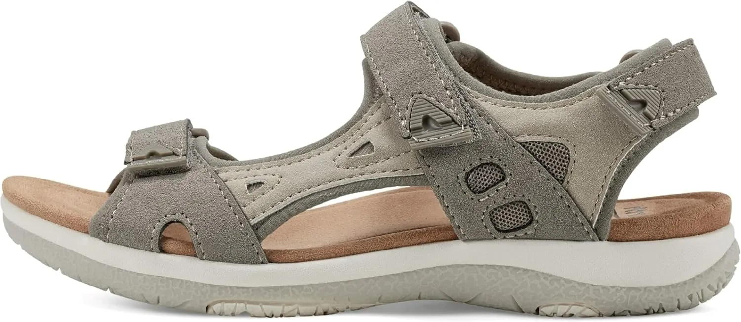 Earth Origins Womens Skylar Sandal I Slip Resistant, Suede Sandals for Everyday
