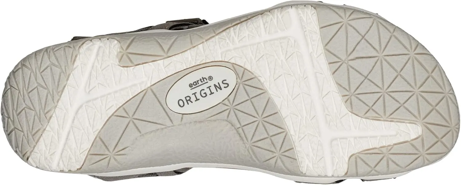 Earth Origins Womens Skylar Sandal I Slip Resistant, Suede Sandals for Everyday
