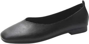 Fashion Spring and Summer Women Casual Shoes Low Heel Shallow Mouth Soft Sole Solid Color Comfortable Flat Bottom Summer Wedges Women