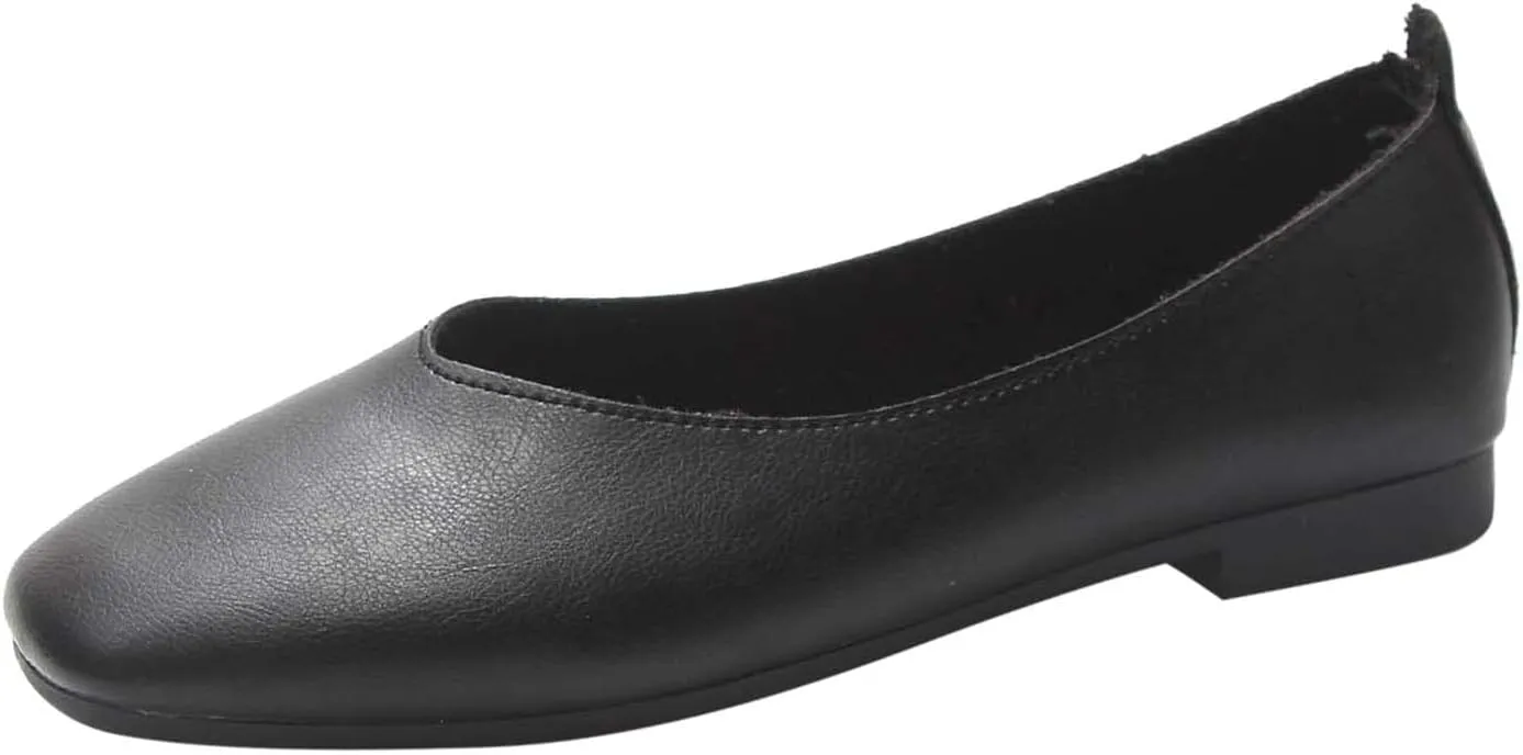 Fashion Spring and Summer Women Casual Shoes Low Heel Shallow Mouth Soft Sole Solid Color Comfortable Flat Bottom Summer Wedges Women