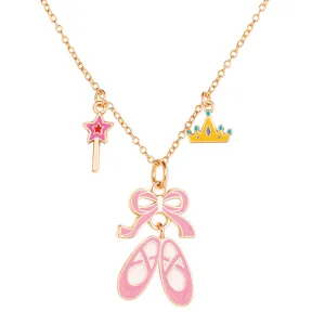 Girl Nation - Charming Whimsy Necklace- Ballet Shoes
