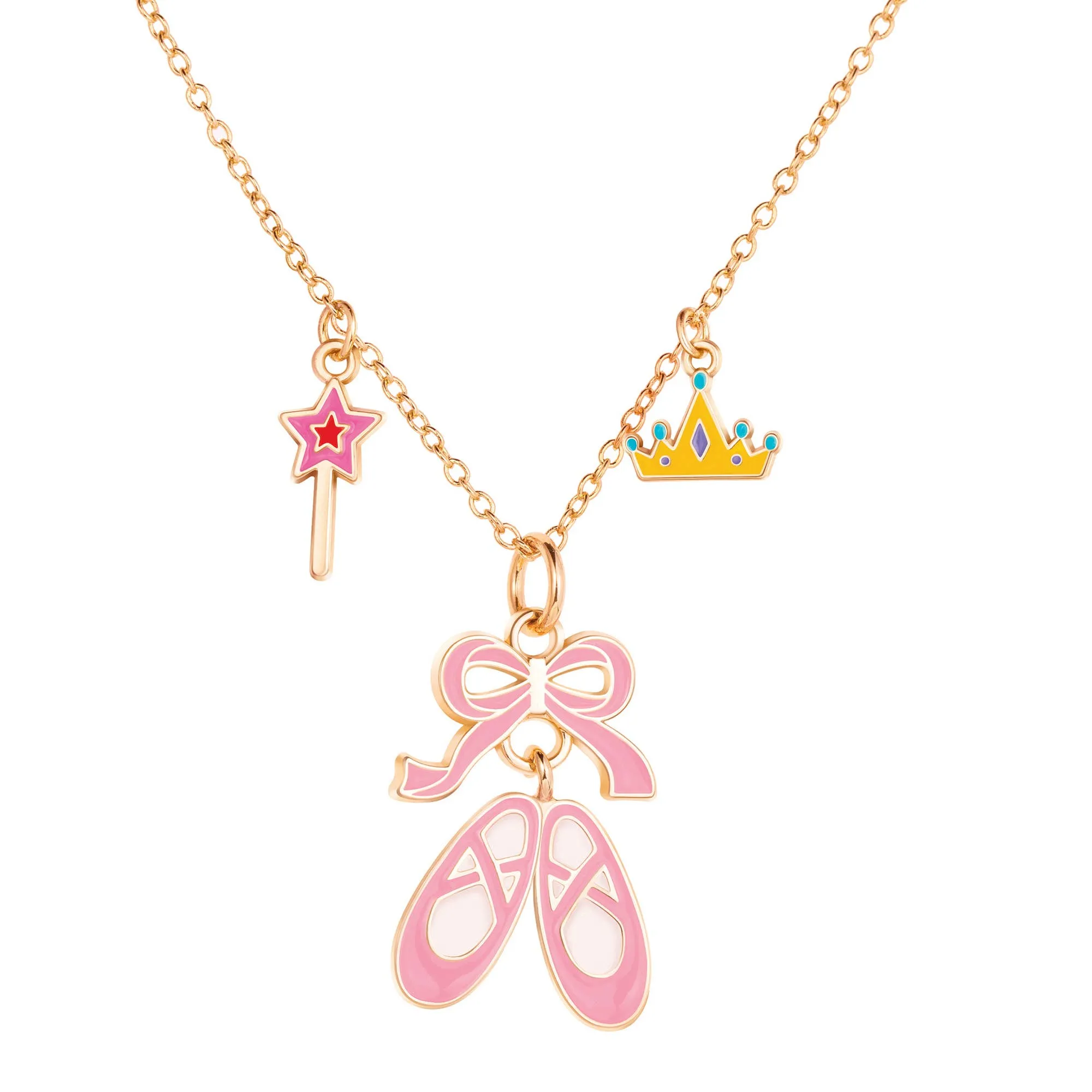 Girl Nation - Charming Whimsy Necklace- Ballet Shoes