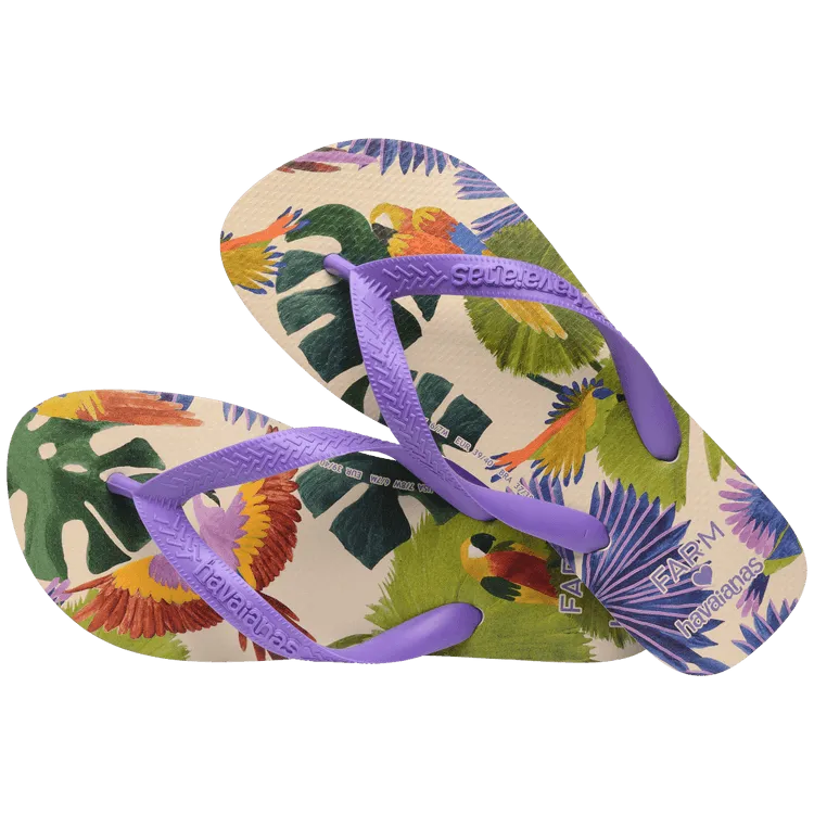 HAVAIANAS Farm Rio Birds and Palms sandal