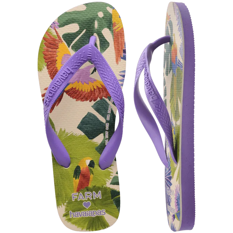 HAVAIANAS Farm Rio Birds and Palms sandal
