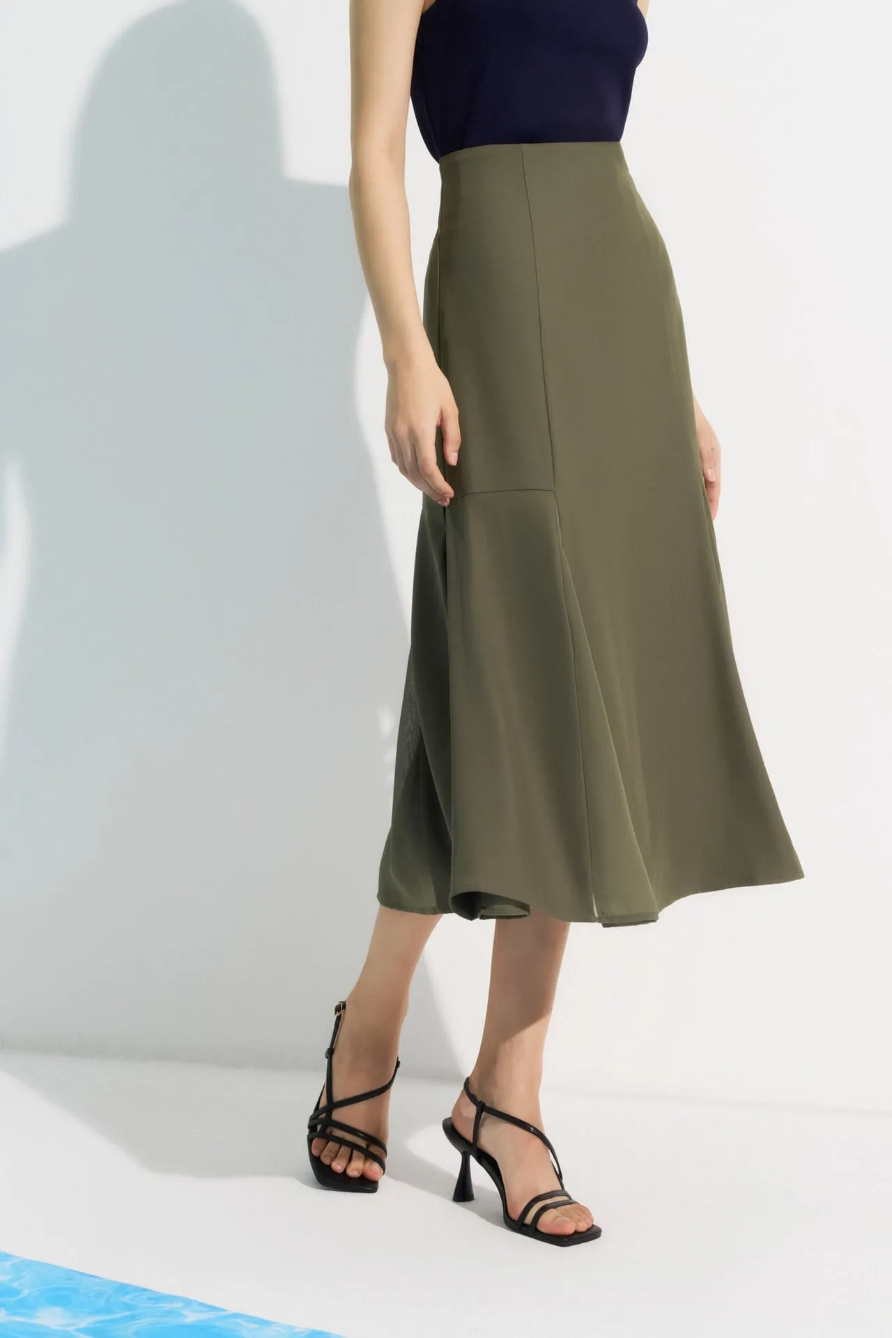 High Waist Flare Skirt