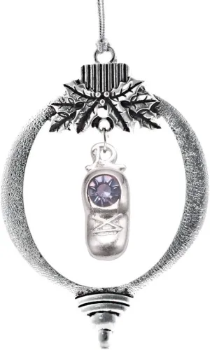 Inspired Silver - Baby Shoe - Silver Christmas Ornament - Unique Charm Christmas Tree Ornament - Holiday Hanging Decoration