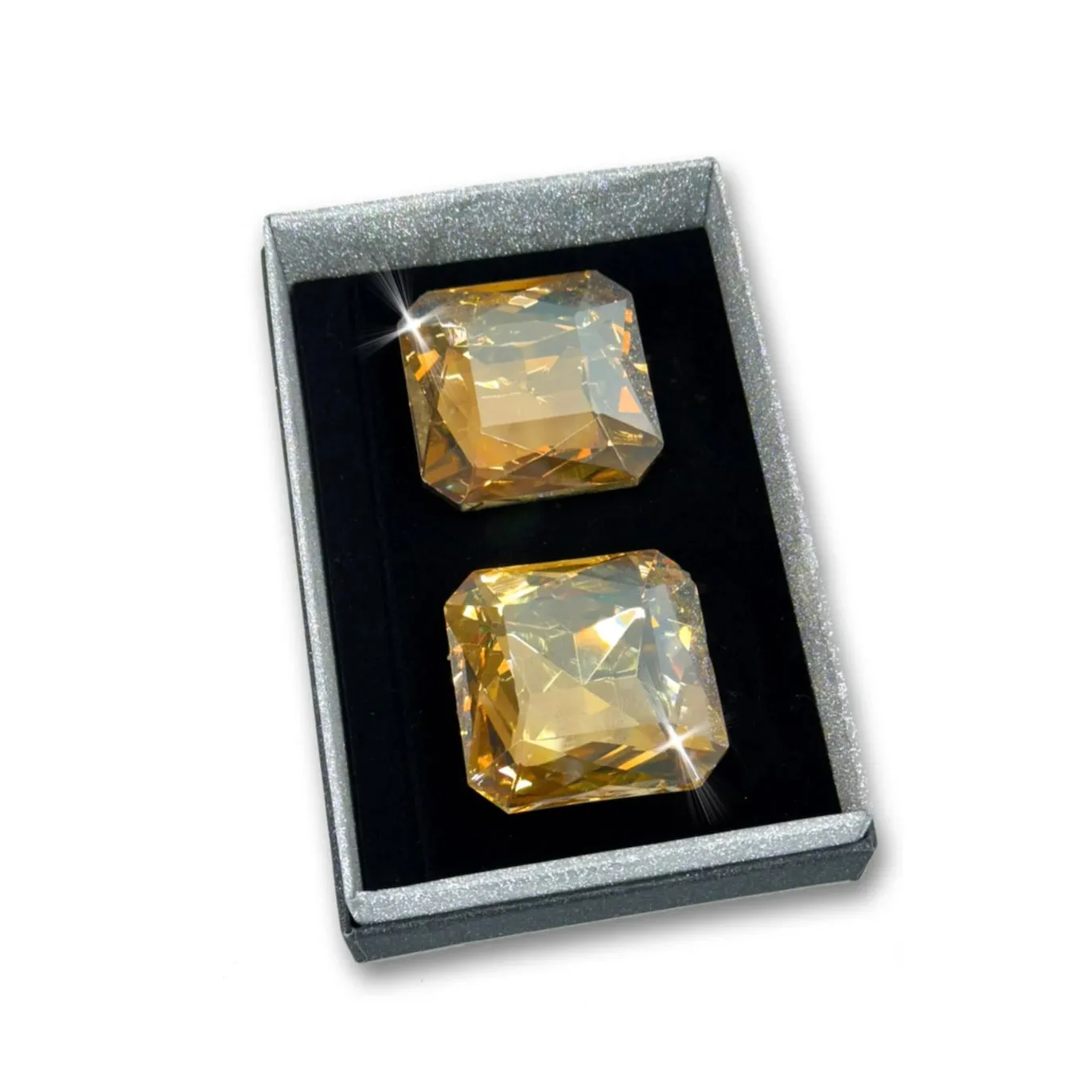 Jacquline Kent Shoe Bling - Regal Rock Amber