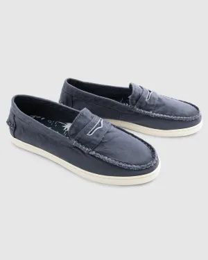 Johnnie-O Canvas Penny Loafer - Midnight