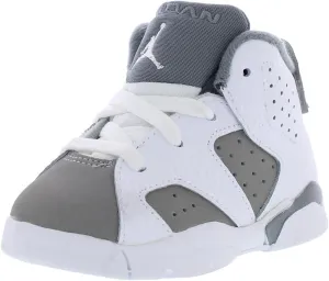 Jordan Baby Boy's 6 Retro (Infant/Toddler) White/Medium Grey/Cool Grey 10 Toddler M