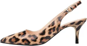 JOY IN LOVE Kitten Heels for Women Slingback Pumps Sandals Pointy Toe Pumps