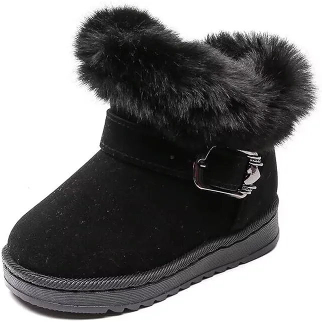 Kids Girl Non Slip Warm Velvet Winter Boots for Outdoor Snow Walking School Sport Trekking