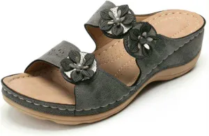 Ladmiple Dress Sandals For Women Orthotic Dressy Summer Comfortable Orthopedic Walking Flip Flops Slides with Arch Support