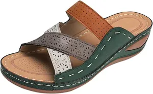 Ladmiple Orthotic Dress Sandals For Women With Arch Support Fashion Comfortable Slides Slippers Orthopedic Flip Flops