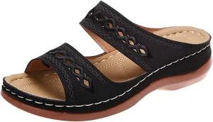 Ladmiple Womens Sandals Comfortable Dressy With Arch Support Orthotic Flips Flops Summer Casual Orthopedic Slides Sandalias