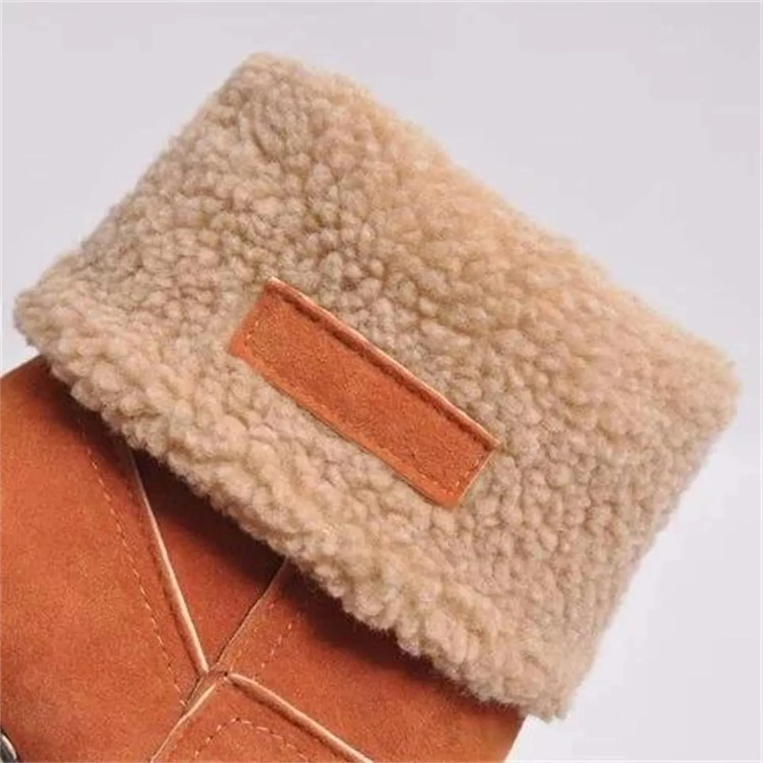 Lausiuoe Winter Boots For Women Fashion Wide Calf Snow Boots Fur Lined Warm Fuzzy booties Casual Outdoor Comfortable Shoes 2022