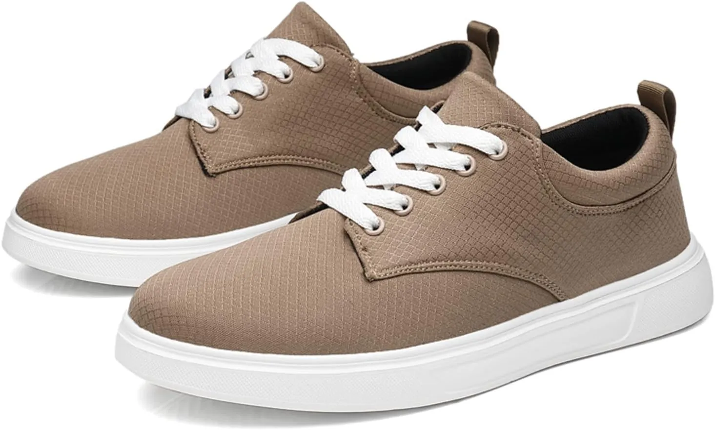 Men Casual Shoes Fashionable and Simple Solid Color Thick Bottomed Flat Bottomed Comfortable Canvas Dress Down Shoes Men