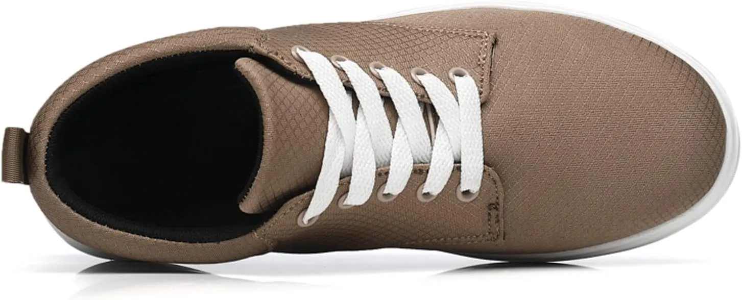 Men Casual Shoes Fashionable and Simple Solid Color Thick Bottomed Flat Bottomed Comfortable Canvas Dress Down Shoes Men