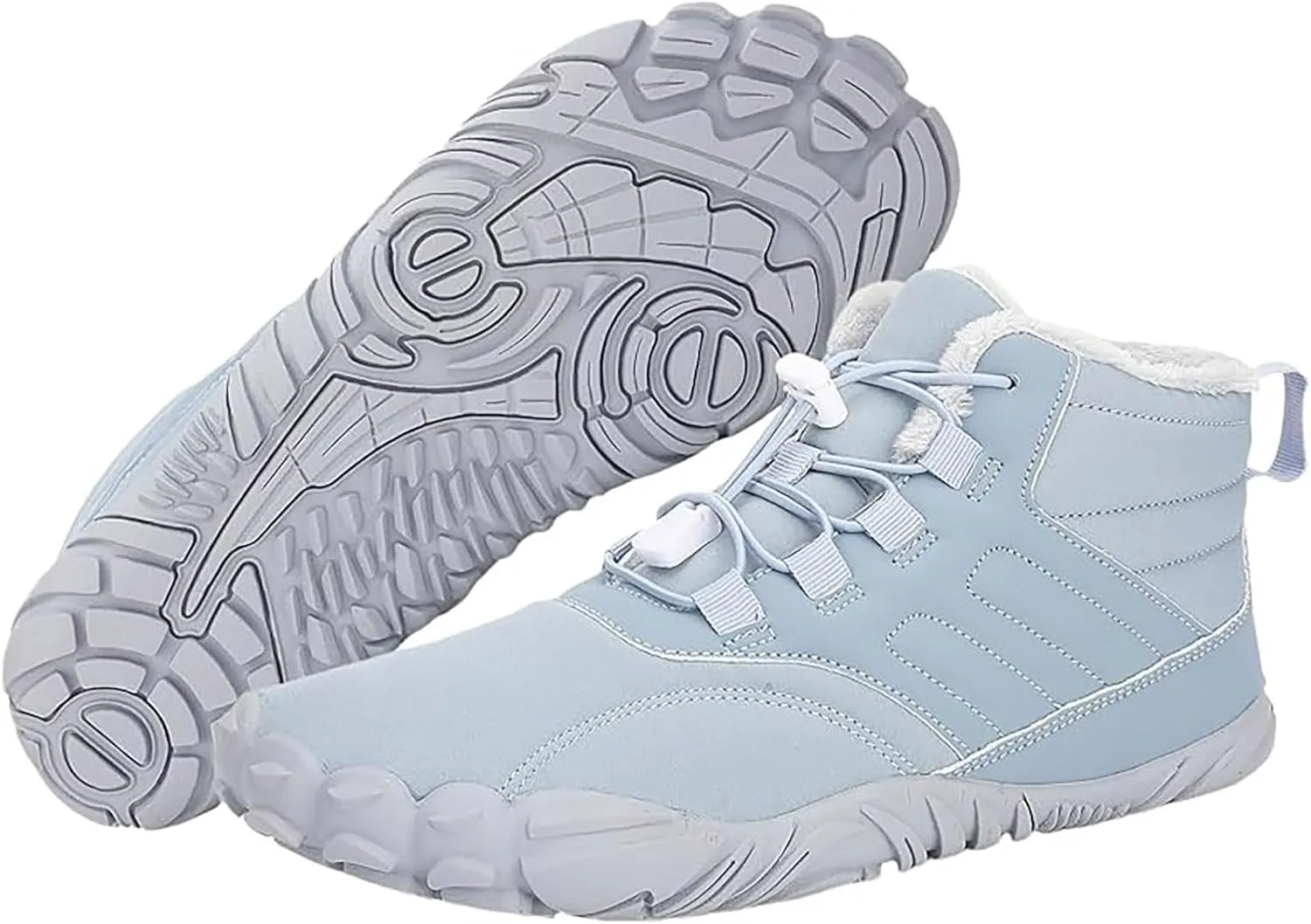 Mens Work Boots Wide Width Hiking Sneakers Women's Slip On Warm Safety Shoes for Women Non Slip Slip On Platform Shoes Lightweight Comfortable Hike Grounded Footwear