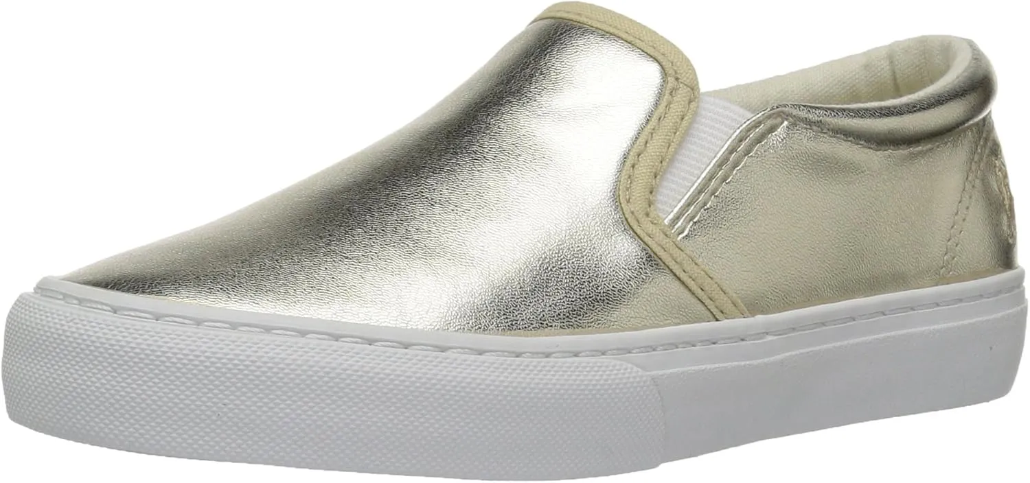 Polo Ralph Lauren Kids Kids' Carlee Twin Gore Gold Metallic Loafer