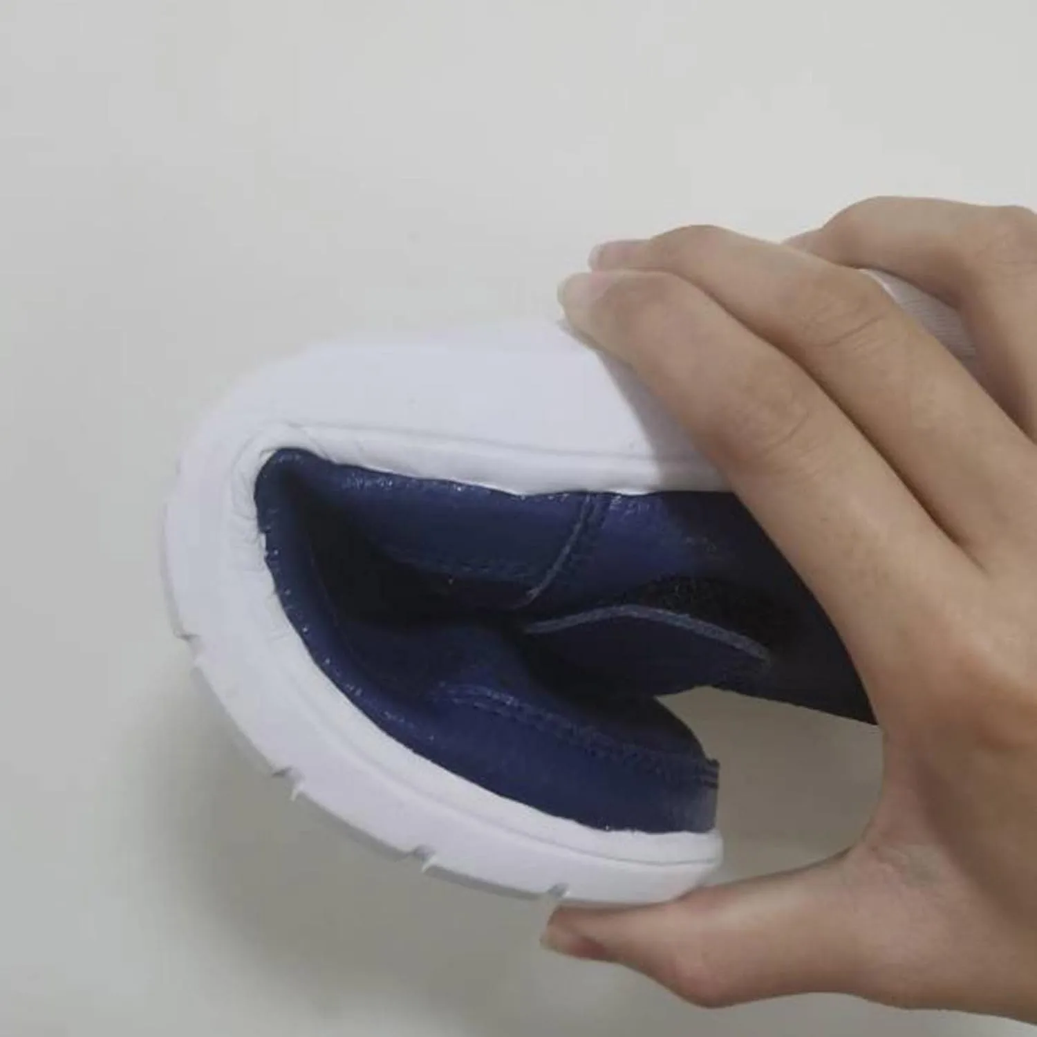 Summer Sandals for Women Dressy Casual Flats Leather Carved Hollow Hole Closed Toe Hook and Loop Breathable Shoes Lightweight Soft Sole Non-Slip Shoes
