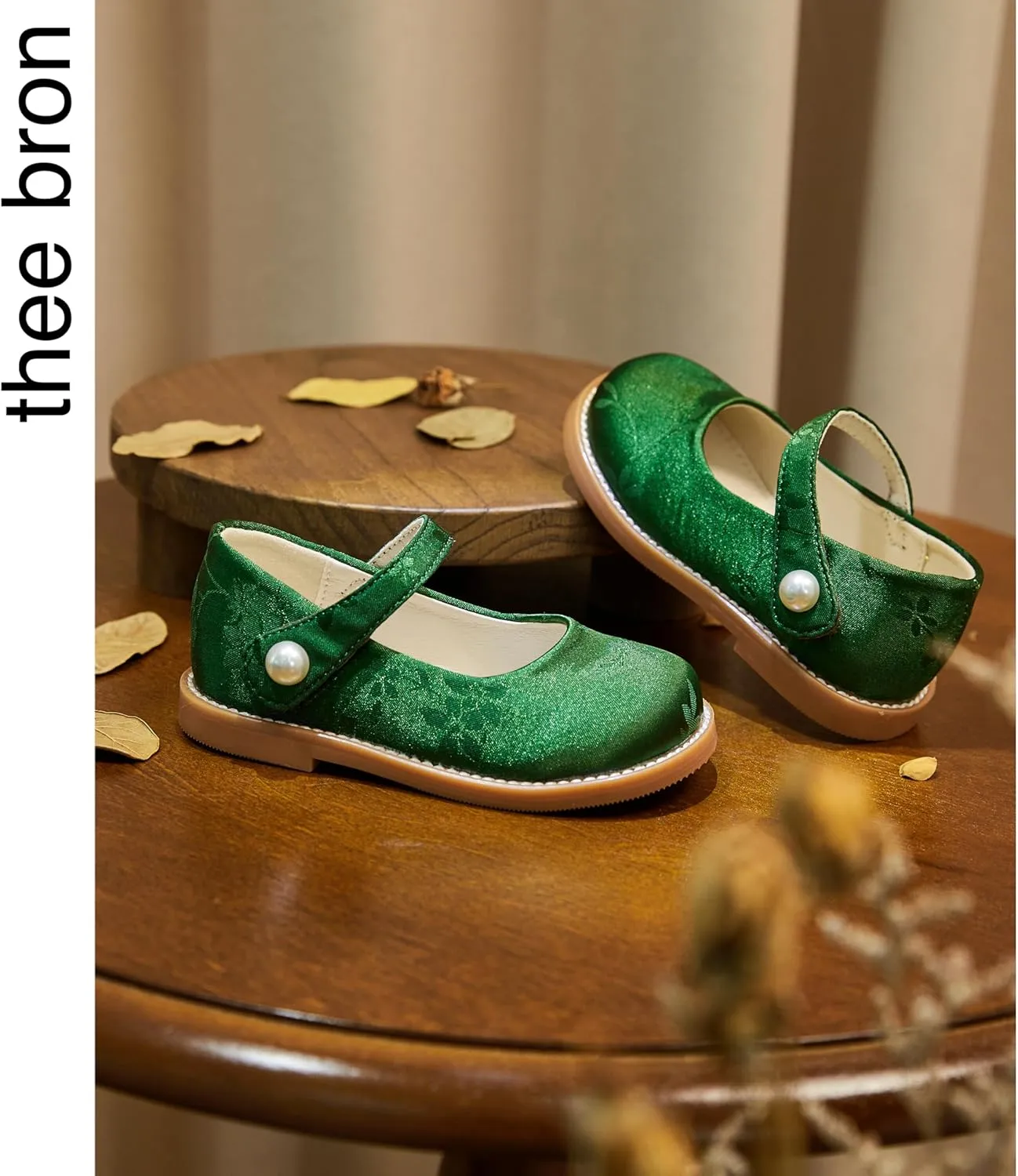 THEE BRON Toddler Girls Mary Jane Flats Kids School Uniform Party Dress Shoes