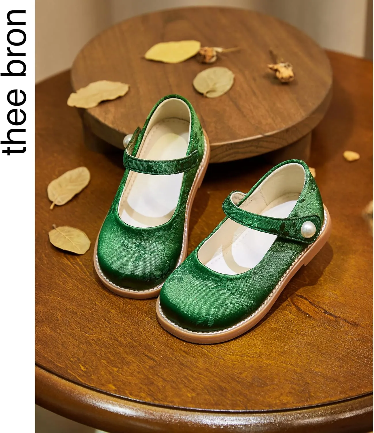 THEE BRON Toddler Girls Mary Jane Flats Kids School Uniform Party Dress Shoes