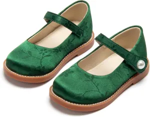 THEE BRON Toddler Girls Mary Jane Flats Kids School Uniform Party Dress Shoes