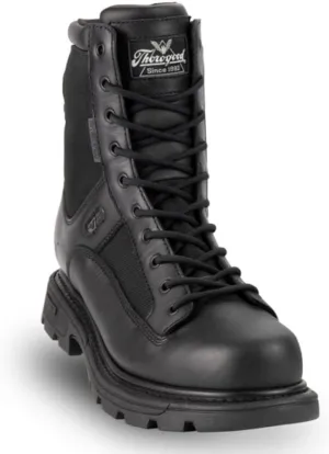 Thorogood GEN-Flex2 8 Side-Zip Waterproof Black Tactical Boots for Men and Women - Lightweight Leather and Nylon with Slip-Resistant Outsole; EH Rated