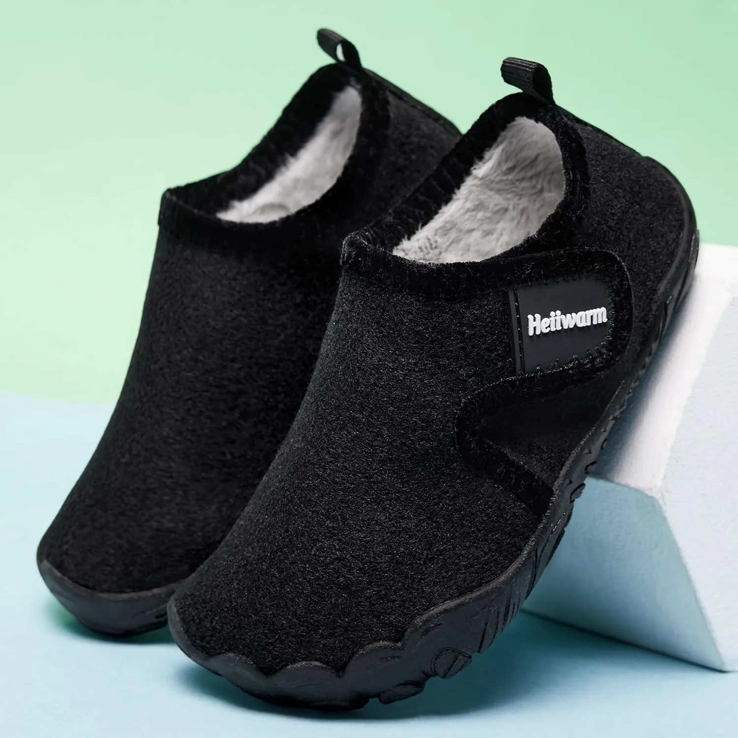 Toddler Winter Slippers Soft Warm Fleece Cozy House Non Slip Lightweight Bedroom Slippers for Girls Boys