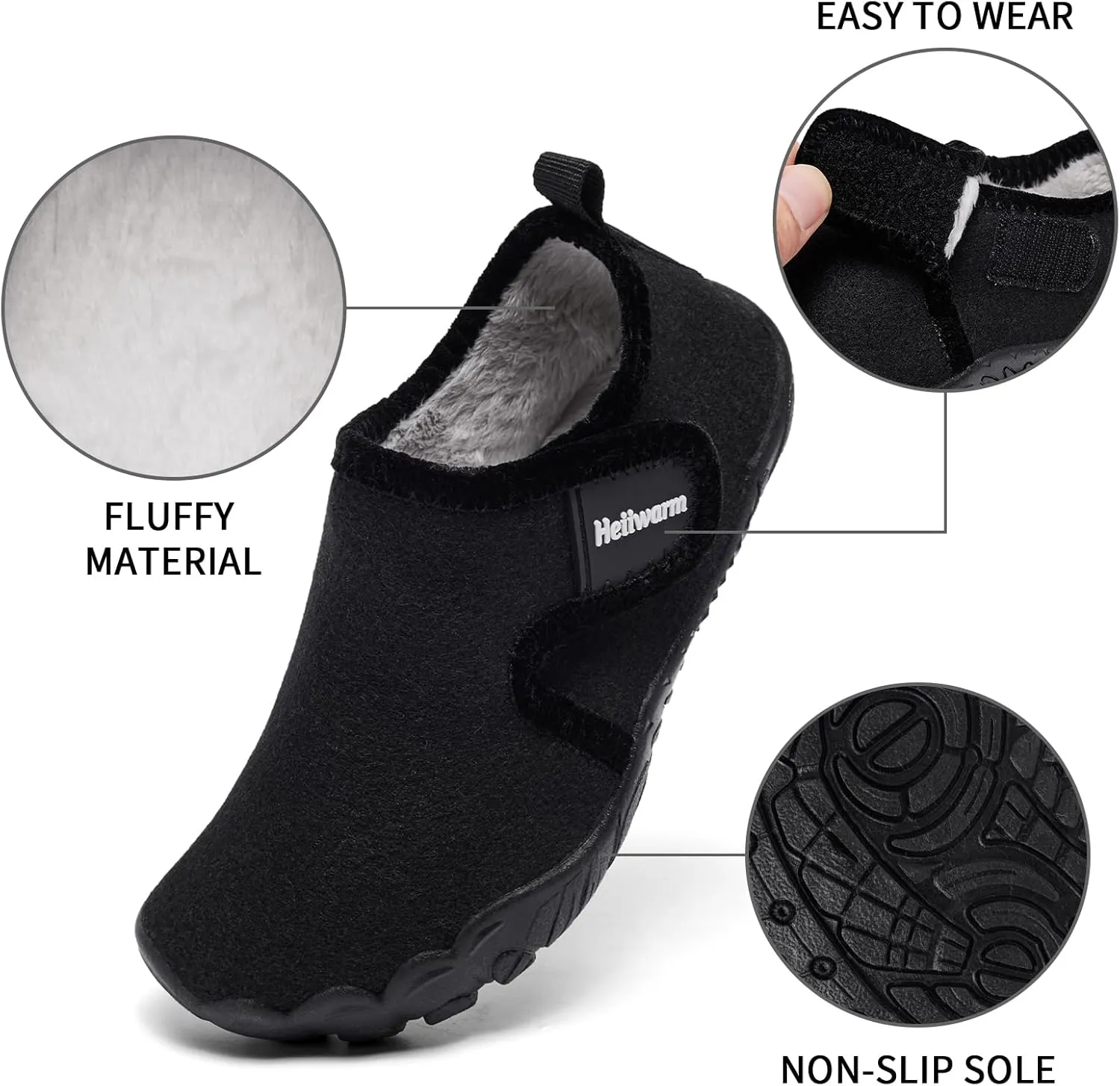 Toddler Winter Slippers Soft Warm Fleece Cozy House Non Slip Lightweight Bedroom Slippers for Girls Boys
