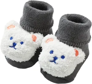 Warm Winter Baby Shoes Cartoon Bear Shape Cute Baby Shoes Baby Soft Sole Shoes Boys Shoes Size 13