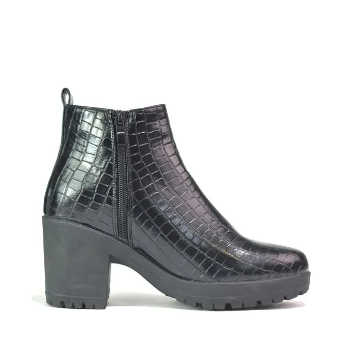 Women's Comfortable Chelsea Ankle Boots Black
