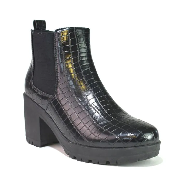 Women's Comfortable Chelsea Ankle Boots Black