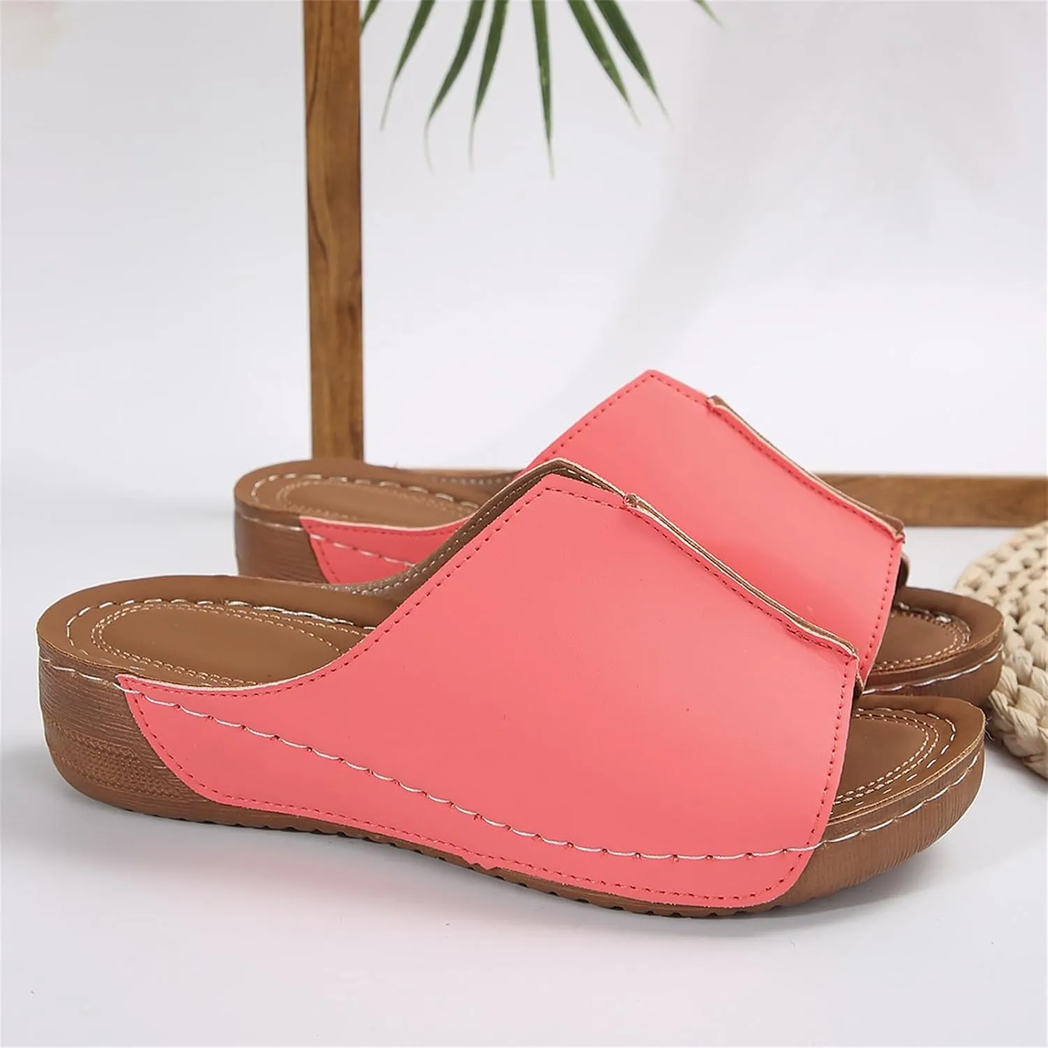 Women's Sandals Comfortable Cute Orthopedic Slippers Anti-Slip Walking Dressy Summer Orthotic Flip Flops with Arch Support
