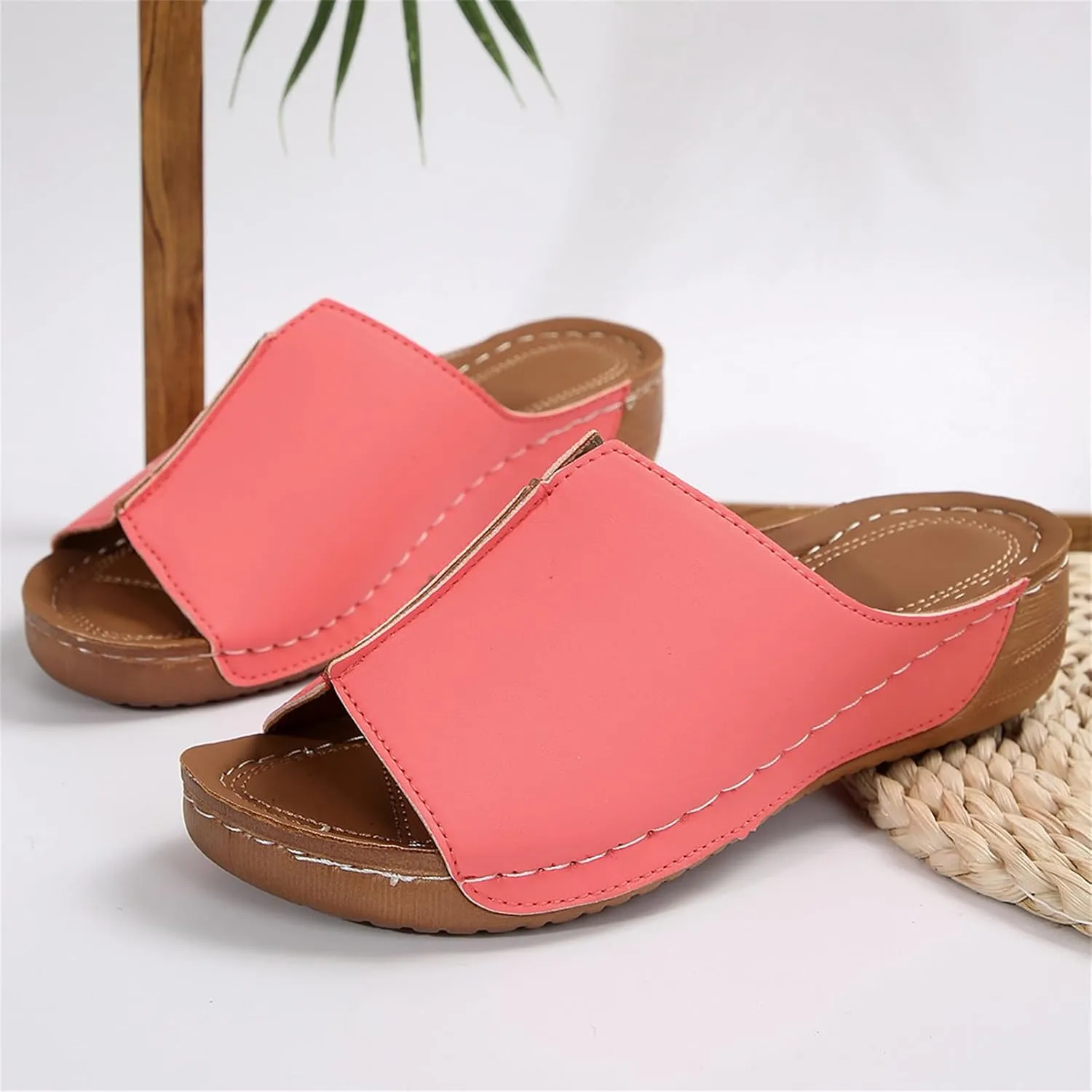 Women's Sandals Comfortable Cute Orthopedic Slippers Anti-Slip Walking Dressy Summer Orthotic Flip Flops with Arch Support