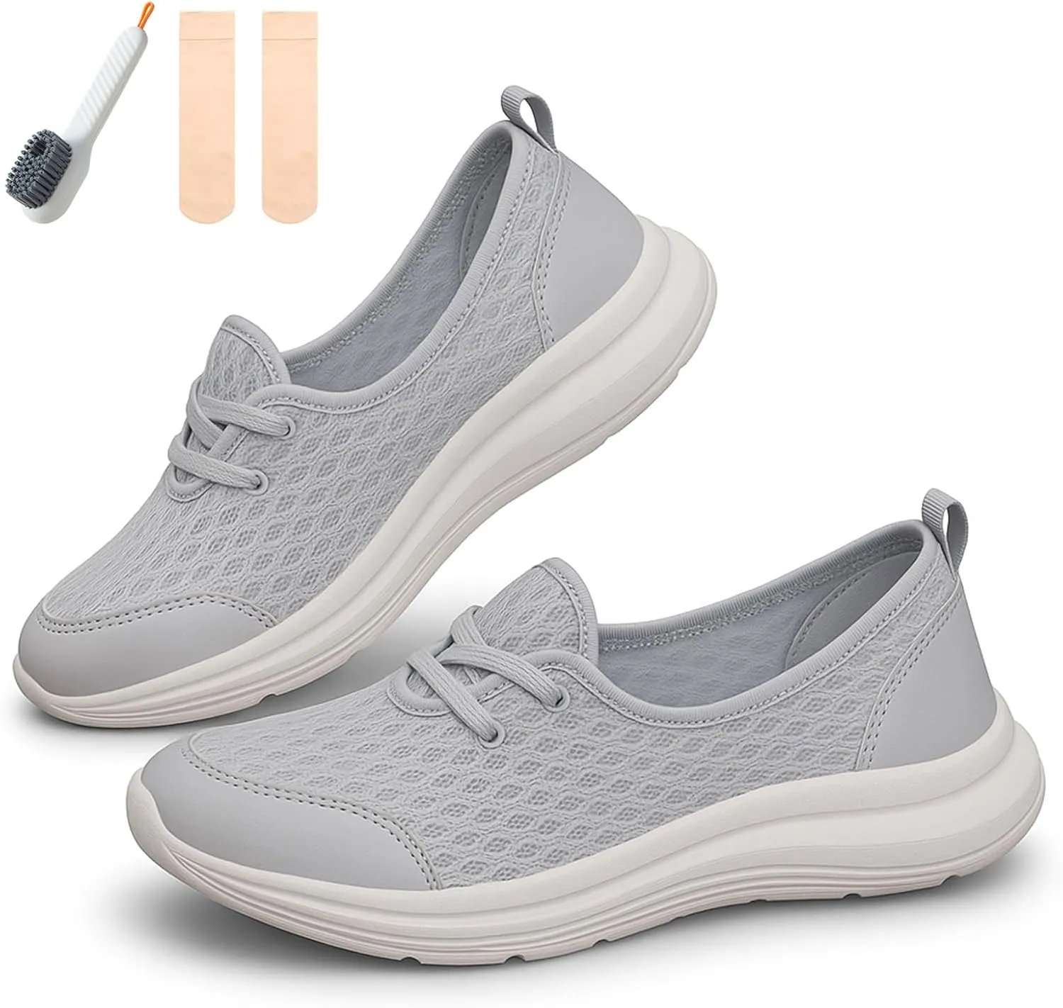 Women's Soft Sole Mesh Comfort Orthopedic Shoes, Azdealy Orthopedic Walking Sneakers Slip on Flats Arch Support