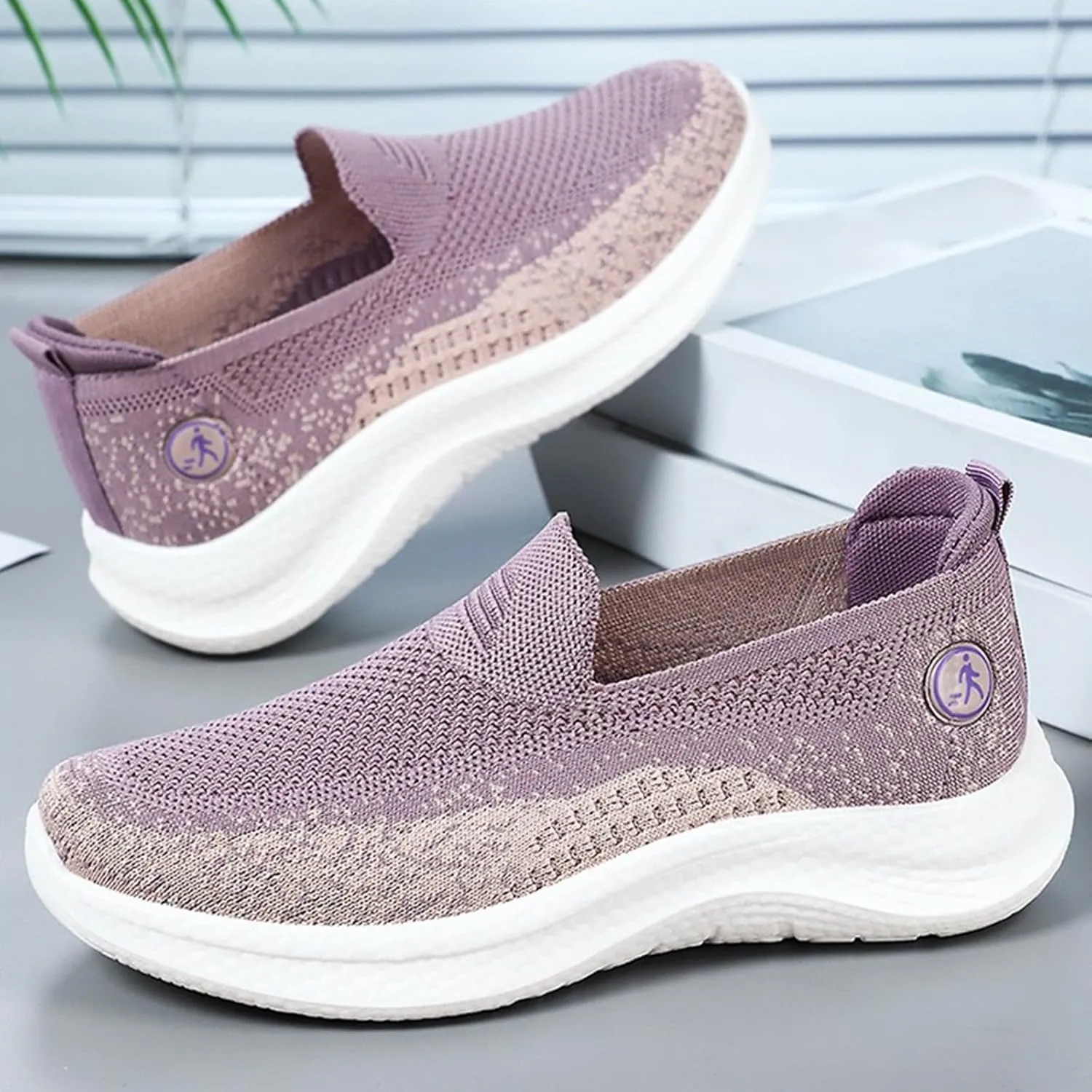 Women's Walking Shoes Slip On Running Sneakers Summer Casual Gym Workout Tennis Comfortable Casual Sports Shoes